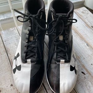 Under Armour Renegade Mens Size 13 Football Cleats 1289762-011 Black White